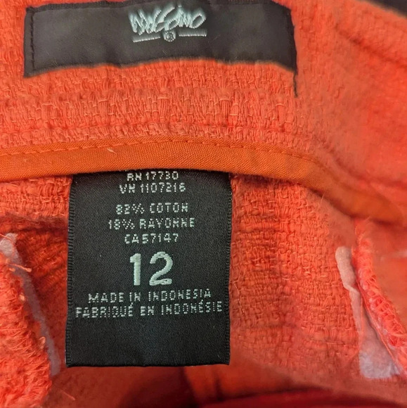 Mossimo Orange Woven Shorts, US 12 - Picture 4 of 4